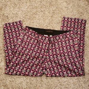 Cute print cropped pants